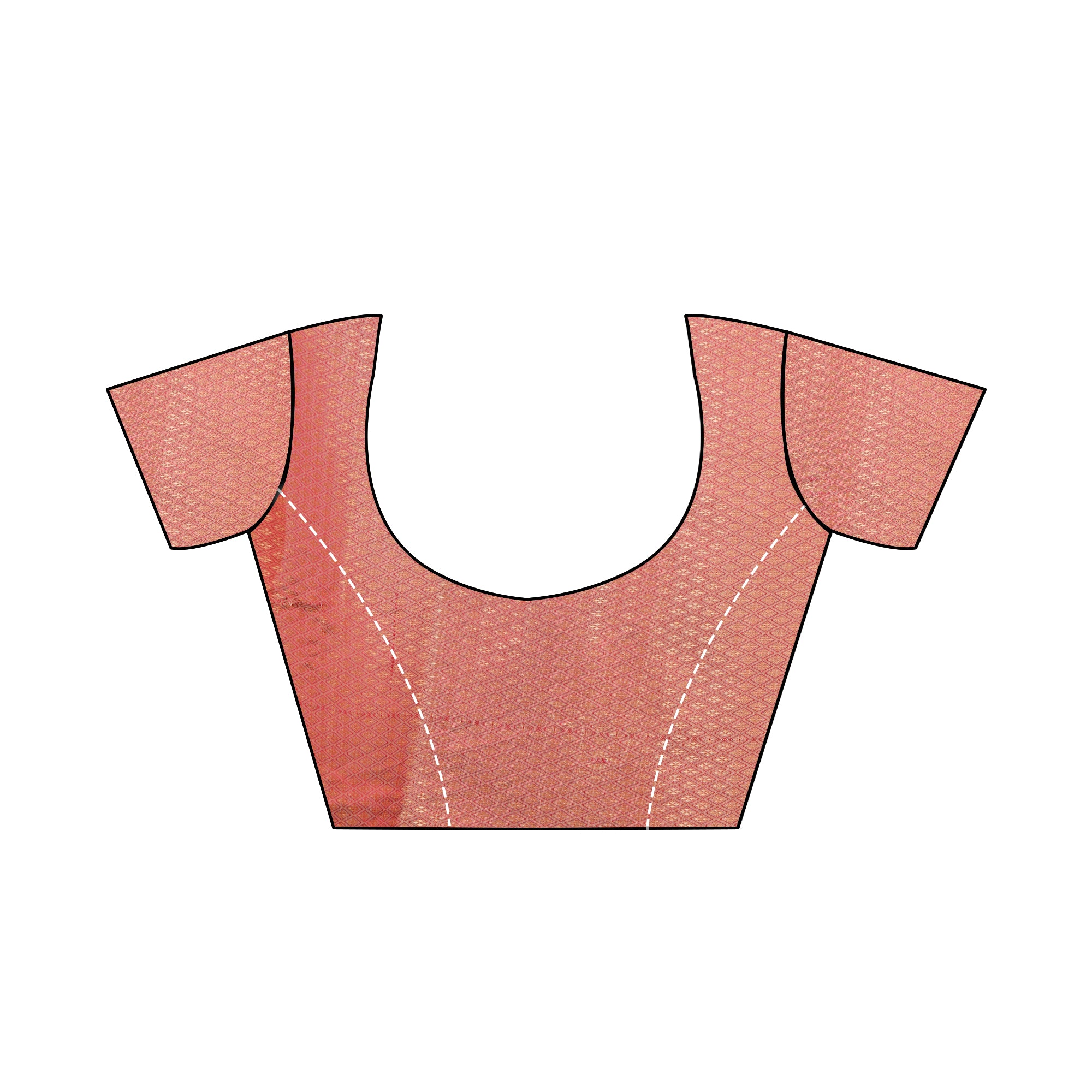 Rose Gold Brasso Saree with Metallic Grey Border